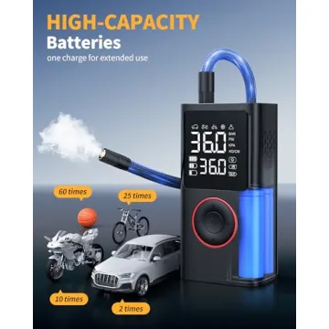 Portable Tire Inflator - 150 PSI Cordless Air Pump