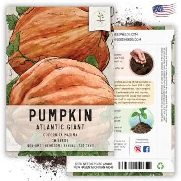 Atlantic Giant Pumpkin Seeds - Non-GMO Heirloom Seeds