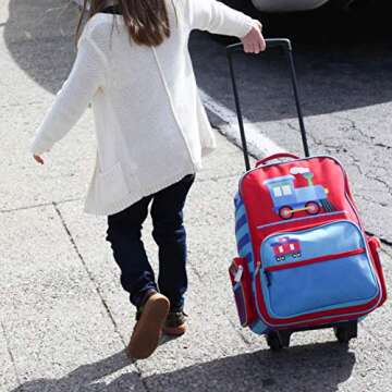 Wildkin Kids Rolling Suitcase for Boys & Girls, Suitcase for Kids Measures 16 x 11.5 x 6 Inches, Kid...