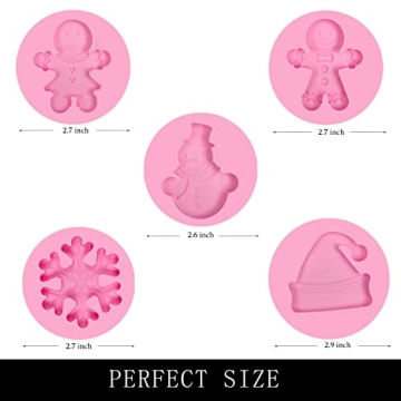 Creative Christmas Gingerbread Silicone Molds for Baking