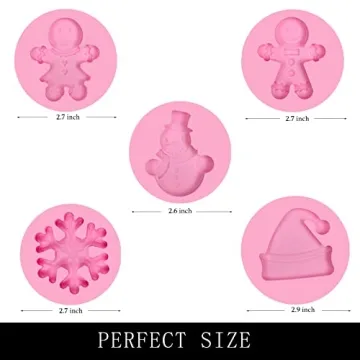 Creative Christmas Gingerbread Silicone Molds for Baking
