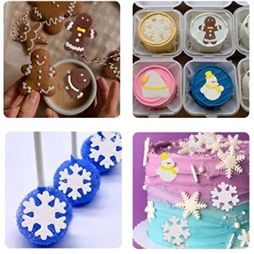 Creative Christmas Gingerbread Silicone Molds for Baking