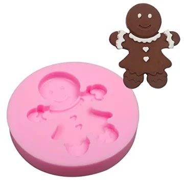 Creative Christmas Gingerbread Silicone Molds for Baking