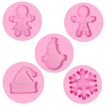 Creative Christmas Gingerbread Silicone Molds for Baking