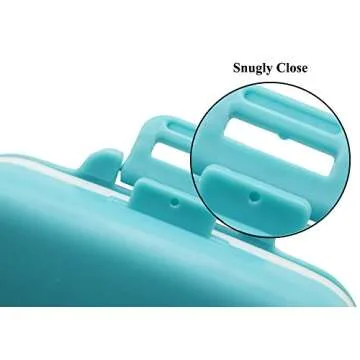 Meta-U Small Pill Box for Travel - Organized Medication Case