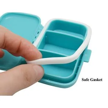Meta-U Small Pill Box for Travel - Organized Medication Case