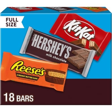 HERSHEY'S, KIT KAT, REESE'S Halloween Chocolate Variety Box, 27.3 oz