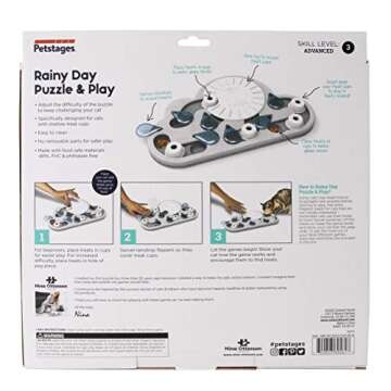 Catstages by Nina Ottosson Rainy Day Puzzle & Play - Interactive Cat Treat Puzzle