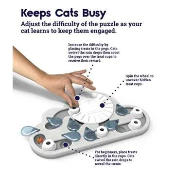 Interactive Cat Treat Puzzle for Healthy Eating