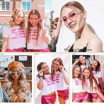 Dollger Heart Shaped Sunglasses For Women Vintage Festival Glitter stylish Love PINK heart Glasses for party Rave Funny Halloween