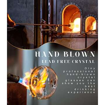 LUNA & MANTHA Cocktail Glasses- Hand Blown Crystal Martini Glasses Set of 2, Round Cocktail Glasses with Stem, Fancy Cocktail Gifts, Perfect for Drinking Cocktails, Margarita, Champagne- 8 Oz, Clear