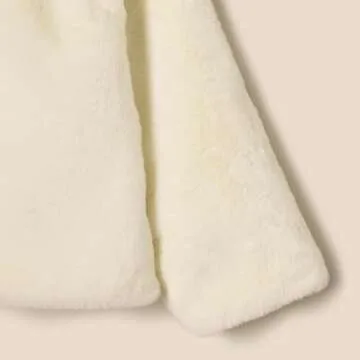 Amazon Essentials x Sofia Grainge Baby Girls' Faux Fur Jacket, Ivory, 12 Months