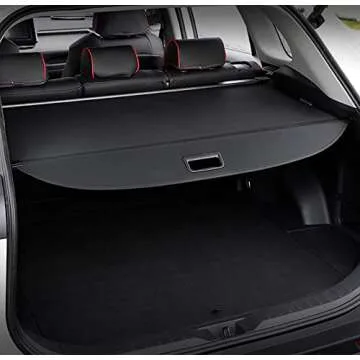 CARORMOKE Retractable Cargo Cover Compatible with 2019-2024 Toyota Rav4 Trunk Cover Black