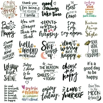 Inspirational Stickers for Water Bottles & Journals