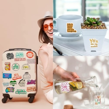 Inspirational Stickers for Water Bottles & Journals