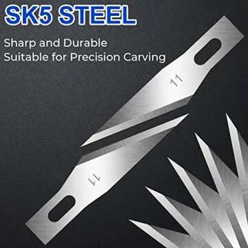 DIYSELF 150 PCS Exacto Knife Blades 11, Sharp Hobby Knife Blades, High Carbon Steel Craft Knife Blades, #11 Hobby Knife Replacement Blades, Exacto Blades for Art, Scrapbooking, Stencil, Paper Cutting