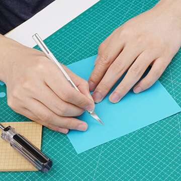 DIYSELF 150 PCS Exacto Knife Blades 11, Sharp Hobby Knife Blades, High Carbon Steel Craft Knife Blades, #11 Hobby Knife Replacement Blades, Exacto Blades for Art, Scrapbooking, Stencil, Paper Cutting