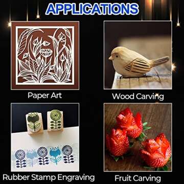 DIYSELF 150 PCS Exacto Knife Blades 11, Sharp Hobby Knife Blades, High Carbon Steel Craft Knife Blades, #11 Hobby Knife Replacement Blades, Exacto Blades for Art, Scrapbooking, Stencil, Paper Cutting