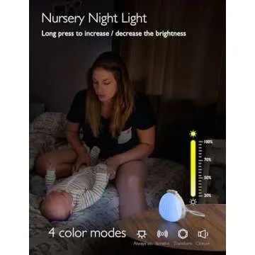 Momcozy Portable Sound Machine - White Noise Machine with 15 Soothing Sounds - Night Light - USB Rechargeable - Ideal for Travel, On-The-Go Use,Helps Baby, Kids, and Adults Sleep Better