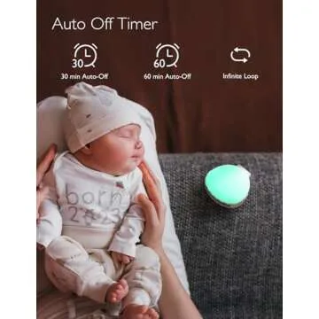 Momcozy Portable Sound Machine - White Noise Machine with 15 Soothing Sounds - Night Light - USB Rechargeable - Ideal for Travel, On-The-Go Use,Helps Baby, Kids, and Adults Sleep Better