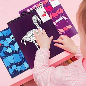 2PCS Crafts for Kids Sticker Paint Number Books