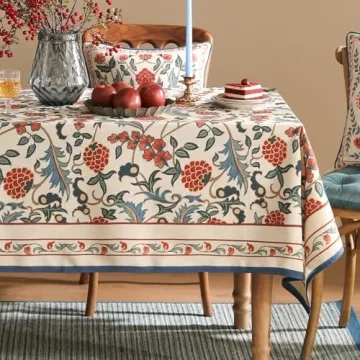 Patdrea Vintage Linen Tablecloth for Dining and Parties