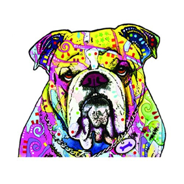Enjoy It Dean Russo Bulldog Car Stickers - Weather-Resistant Vinyl Decals for Dogs