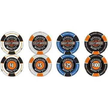 Harley-Davidson Poker Chip Set 69300 for Gamers