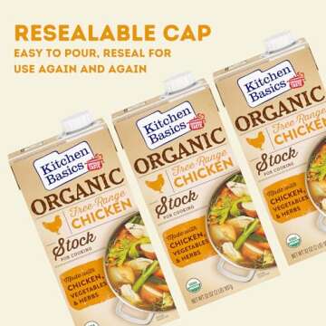 Organic Free Range Chicken Stock 32 oz Pack of 12