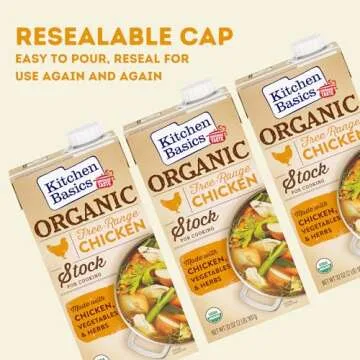 Organic Free Range Chicken Stock 32 oz Pack of 12