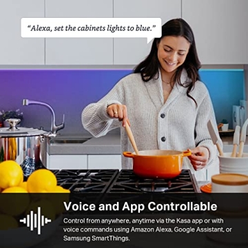 Kasa Smart LED Light Strip 16.4ft 50 Color Zones RGBIC