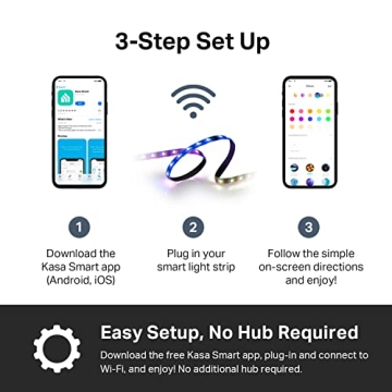 Kasa Smart LED Light Strip 16.4ft 50 Color Zones RGBIC