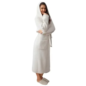 Ultra Soft Plush Robe with Pockets for Women