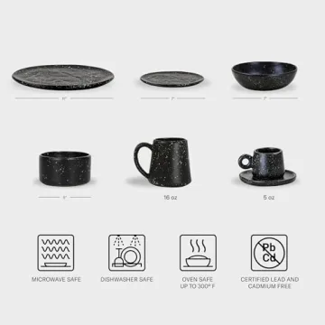 Edgewater Collection Ceramic Coffee Mugs Set of Two