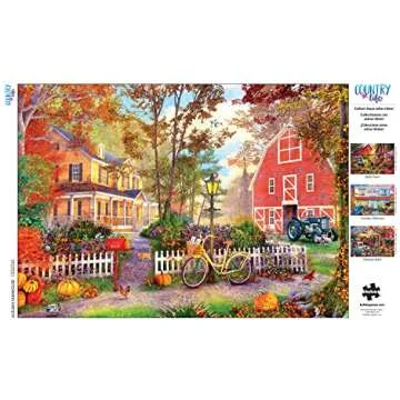 Buffalo Games Autumn Farmhouse 500 Piece Colorful Puzzle