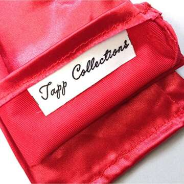 Tapp C. Classic Adult Size 22" Long Opera Length Satin Gloves - Purple