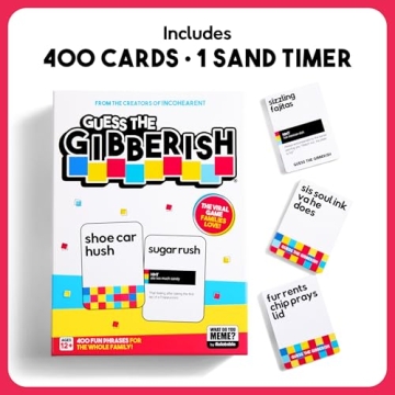 Incohearent Family Edition Fun Gibberish Card Game Ages 12+