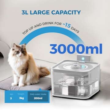 Buy PAPIFEED Silent Cat Drinking Fountain Online