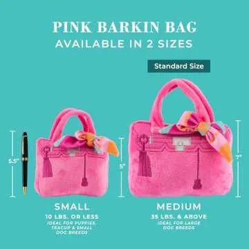 Haute Diggity Dog Barkin Bag Plush Toy with Squeaker