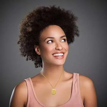 18K Gold Initial A Pendant Necklace for Everyone