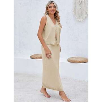 Chic Pink Queen 2 Piece Summer Skirt Set for Women