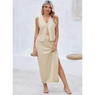 Chic Pink Queen 2 Piece Summer Skirt Set for Women