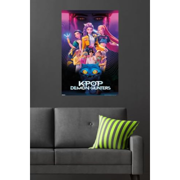 Vibrant KPop Demon Hunters Wall Poster for All Ages