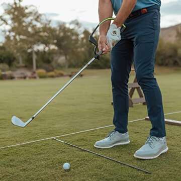 theHANGER Golf Training Aid for Right Handed Golfers, Golf Swing Aid Helps with Clubface Awareness, Swing Plane, and Proper Impact