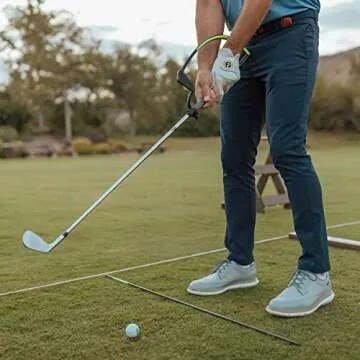 theHANGER Golf Training Aid for Right Handed Golfers, Golf Swing Aid Helps with Clubface Awareness, Swing Plane, and Proper Impact