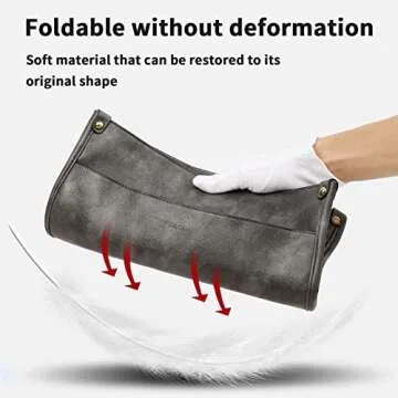 HKCLUF Crossbody Bags for Women Trendy Vegan Leather Hobo Handbags With 2 Adjustable Guitar Strap Crossbody Shoulder Bucket Purse for Women(Gray)