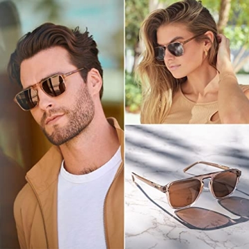 WearMe Pro Polarized Aviator Sunglasses - Trendy & Affordable