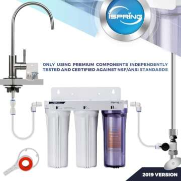 iSpring US31 Classic 3-Stage Under Sink Water Filtration System