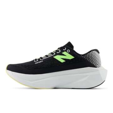 New Balance Men's FuelCell Supercomp Trainer V3 Running Shoe, Black/Phantom/Bleached Lime Glo, 9