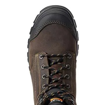 ARIAT BMVY9 Mens Treadfast 6" Waterproof Steel Toe Work Boot Dark Brown 11.5 Wide